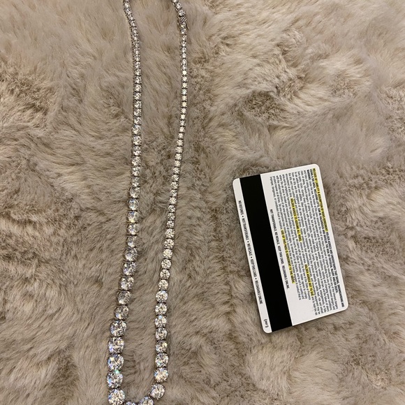 17.5” Cubic Zirconia 925 Sterling Silver Graduated Tennis Necklace - Picture 10 of 11